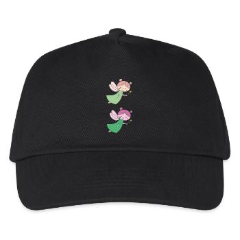 fee doppelt 2 - Kinder Basecap - Schwarz - Vorne