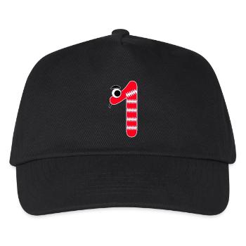 Number 1 Snake Red Kids - Kids’ Baseball Cap - black - Front