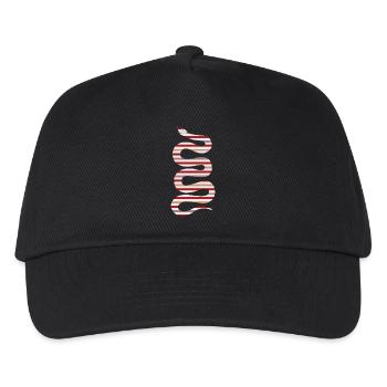 Striped Snake – 2025 Year of the Snake - Kids’ Baseball Cap - black - Front