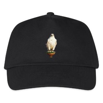 Beautiful white gyrfalco - Kids’ Baseball Cap - black - Front