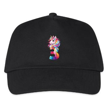 3ÈME ANNIVERSAIRE LICORNE - Casquette de baseball Enfant - noir - Devant