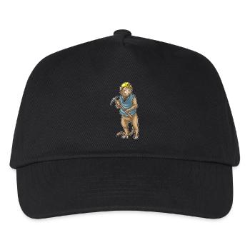 Monkey Miner Pioche Exploitation minière - Casquette de baseball Enfant - noir - Devant