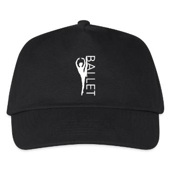 Ballett Frauen Ballerina Tanzen Geschenk Spruch - Kinder Basecap - Schwarz - Vorne