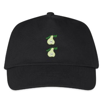Pear half double - Kids’ Baseball Cap - black - Front