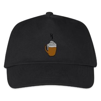hot chocolate - Kids’ Baseball Cap - black - Front