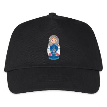 Matreshka / Matroshka / Matryoshka / Matryoshka - Kids’ Baseball Cap - black - Front