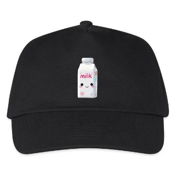 Milch Kawaii - Kinder Basecap - Schwarz - Vorne
