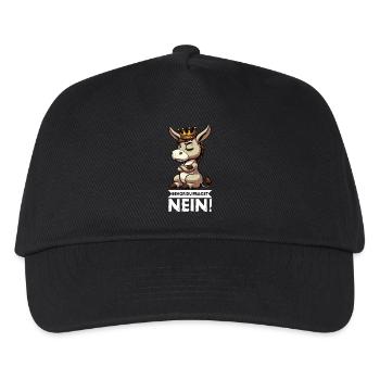 Before you ask No Donkey Donkey Donkey Donkey Holder - Kids’ Baseball Cap - black - Front