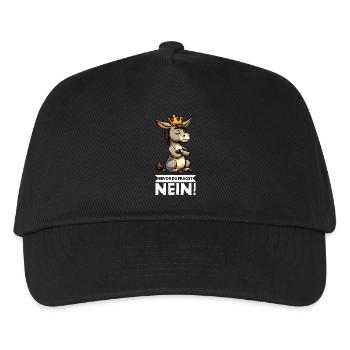 Before you ask No Donkey Donkey Donkey Donkey Holder - Kids’ Baseball Cap - black - Front