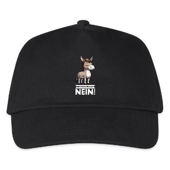 Before you ask No Donkey Donkey Donkey Donkey Holder - Kids’ Baseball Cap - black - Front