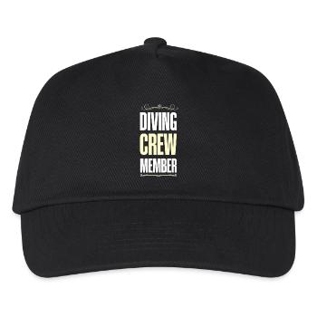 Diving Crew - Kinder Basecap - Schwarz - Vorne