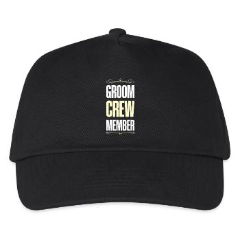 Groom Crew - Kinder Basecap - Schwarz - Vorne