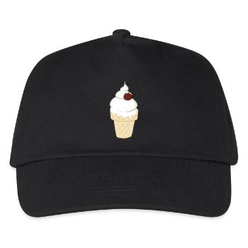 Kirschsüß-Eiskaffee - Kinder Basecap - Schwarz - Vorne