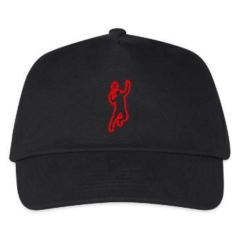 Badminton players boys men badminton - Kids’ Baseball Cap - black - Front