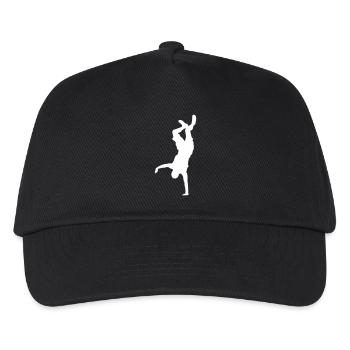 Breakdance Handstand Silhouette - Kids’ Baseball Cap - black - Front