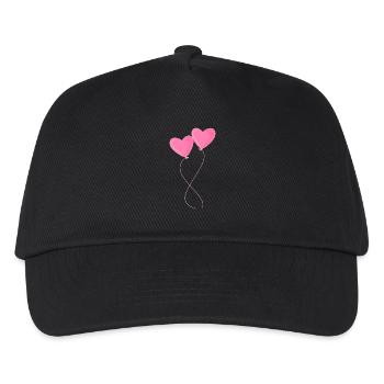 Heart Balloon Balloon in Pink Love - Kids’ Baseball Cap - black - Front