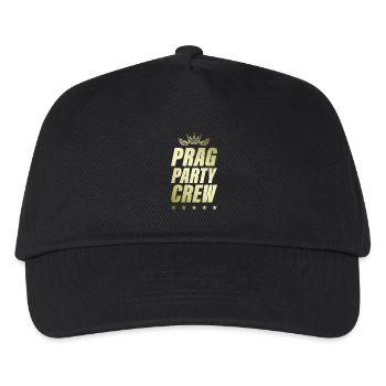 Prague Party Crew Gold - Kids’ Baseball Cap - black - Front