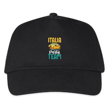 Italia Party Team - Kinder Basecap - Schwarz - Vorne