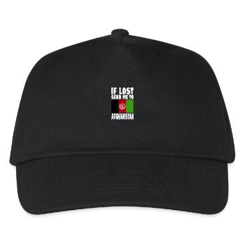 Afghanistan Flagge Spruch - Kinder Basecap - Schwarz - Vorne