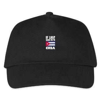 Kuba Flagge Spruch - Kinder Basecap - Schwarz - Vorne