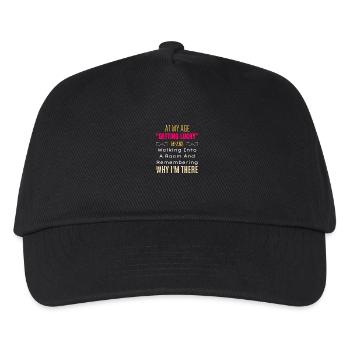 At My Age "Getting Lucky" Means ... Senior Humor - Kids’ Baseball Cap - black - Front