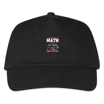 Ein Tag ohne Mathe ist wie... Mathematiker-Sprichwort - Kinder Basecap - Schwarz - Vorne