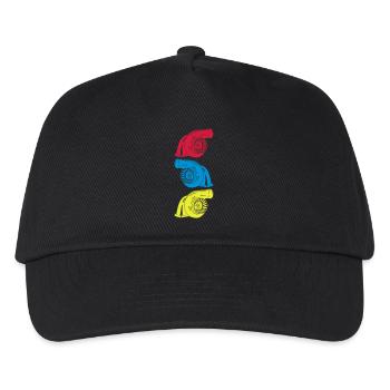 Turbo 3 er - Kinder Basecap - Schwarz - Vorne