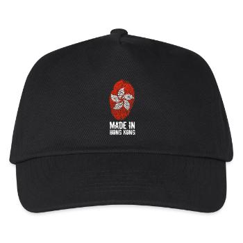 Made In Hong Kong / Hongkong / 香港 / Xiānggǎng / 港B - Kinder Basecap - Schwarz - Vorne