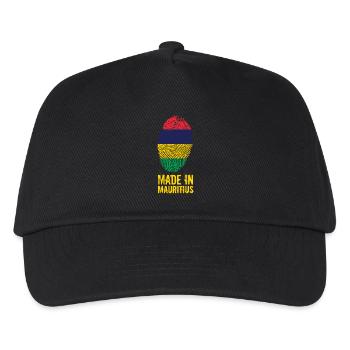 Made In Mauritius / Maurice / Moris - Kinder Basecap - Schwarz - Vorne
