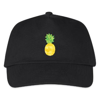 Ananas - Kinder Basecap - Schwarz - Vorne