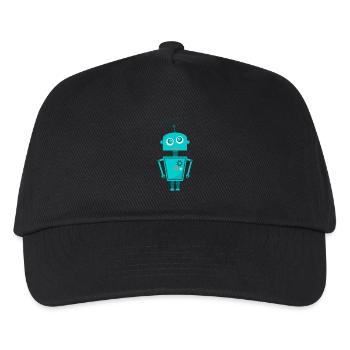 robot - Kids’ Baseball Cap - black - Front