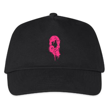 headphones - Kids’ Baseball Cap - black - Front