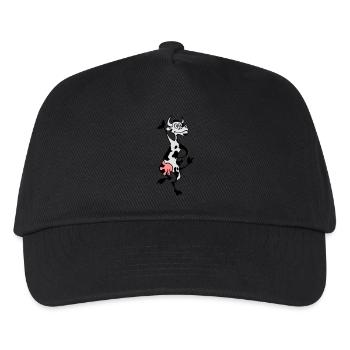 Verrückte Kuh - Kinder Basecap - Schwarz - Vorne
