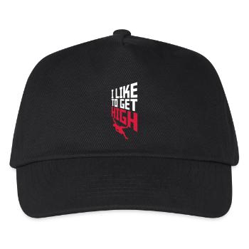 like to get high - Kinder Basecap - Schwarz - Vorne