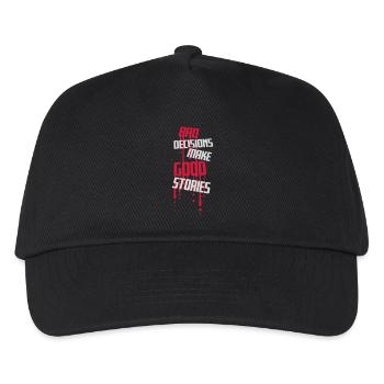 Mauvaises décisions, belles histoires - Casquette de baseball Enfant - noir - Devant