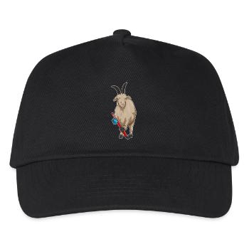 Croquant de hockey sur gazon Goat - Casquette de baseball Enfant - noir - Devant