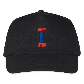 Hard work - Kids’ Baseball Cap - black - Front