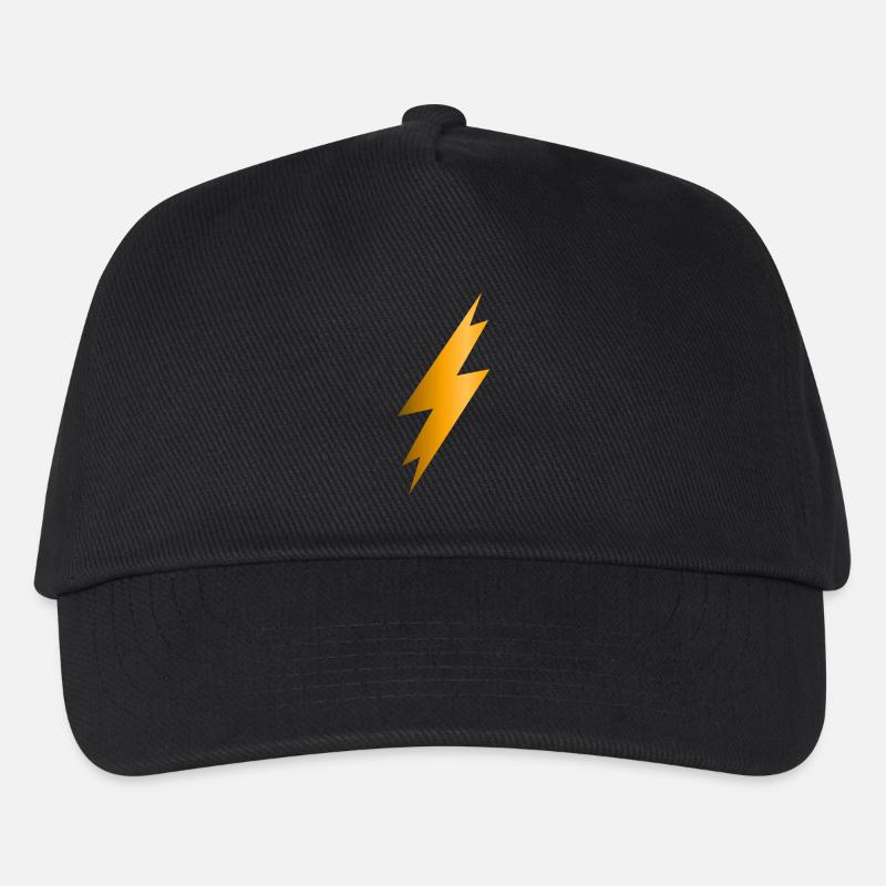 Lightning Bolt - Kids’ Baseball Cap - black