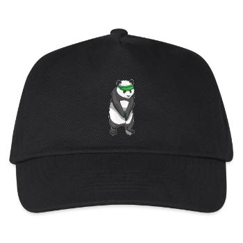 Panda Golf Golfschläger - Kinder Basecap - Schwarz - Vorne