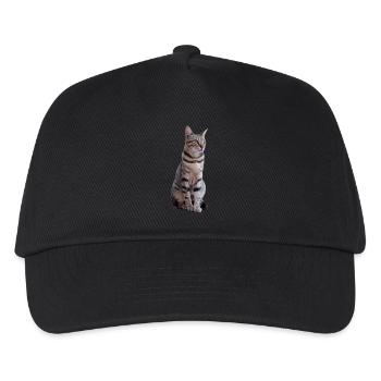 Chat - Casquette de baseball Enfant - noir - Devant