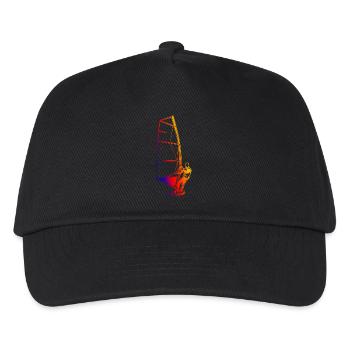 Retro Windsurfer - Kids’ Baseball Cap - black - Front