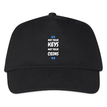 Not Your Keys. Not your Coins! for Hodler & Crypto - Kids’ Baseball Cap - black - Front