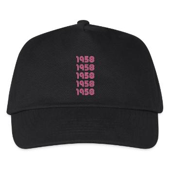 Jahr 1958 - Kinder Basecap - Schwarz - Vorne