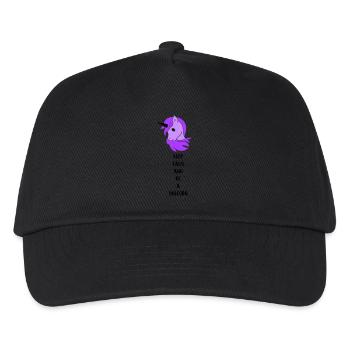 unicorn keep calm - Kids’ Baseball Cap - black - Front