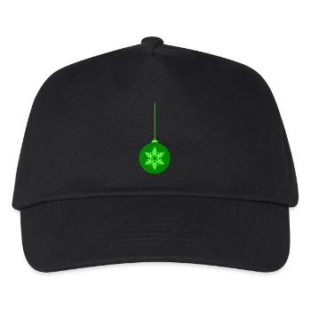weihnachtskugel stern - Kinder Basecap - Schwarz - Vorne