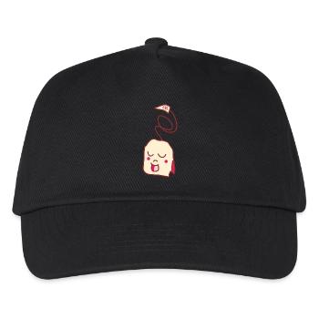 Tee - Kinder Basecap - Schwarz - Vorne