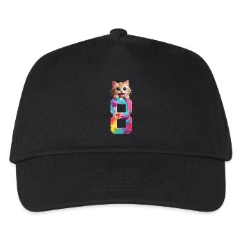 8 YEARS OLD CAT 8TH BIRTHDAY - Kids’ Baseball Cap - black - Front