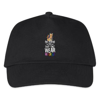 Only Wearing This Since I Can't Wear My Fursuit - Kids’ Baseball Cap - black - Front
