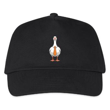 Serious Goose - Funny Goose T-Shirt - Kids’ Baseball Cap - black - Front