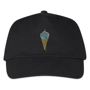 Glace Italienne labyrinthique (contours) - Kids’ Baseball Cap - black - Front